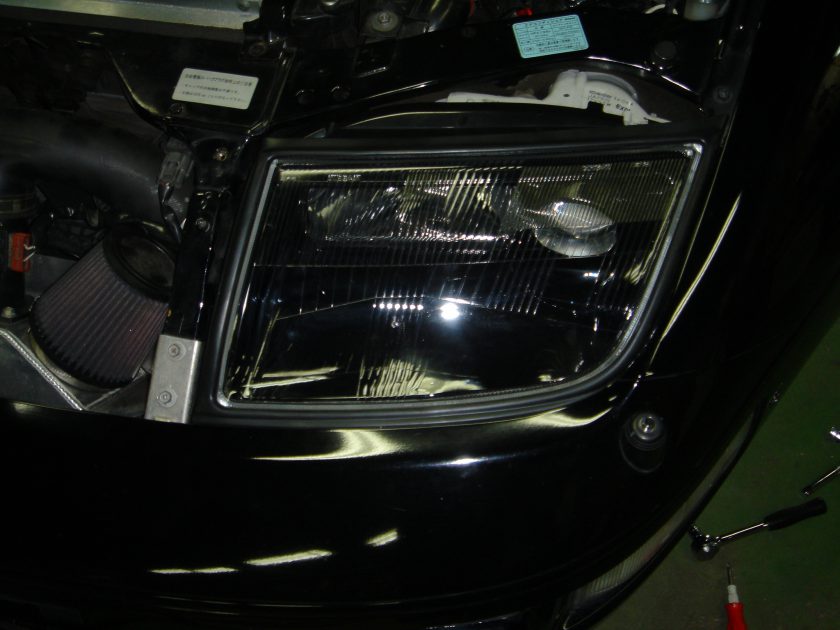 Z32 ヘッドライトインナーブラックアウト│憧れZ32